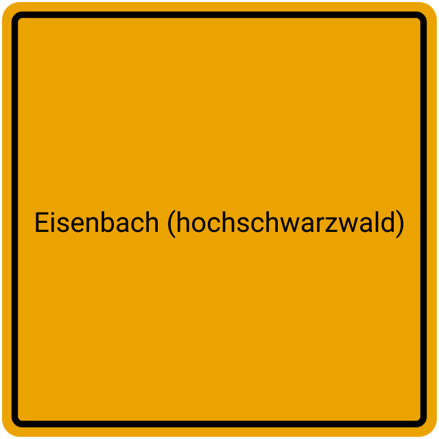 Meldebestätigung Eisenbach (Hochschwarzwald)